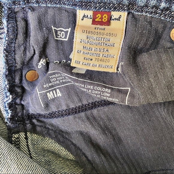 7 FOR ALL MANKIND Mia‎ Cropped & Tabbed Mid Rise Jeans, Size 28 - Picture 8 of 12